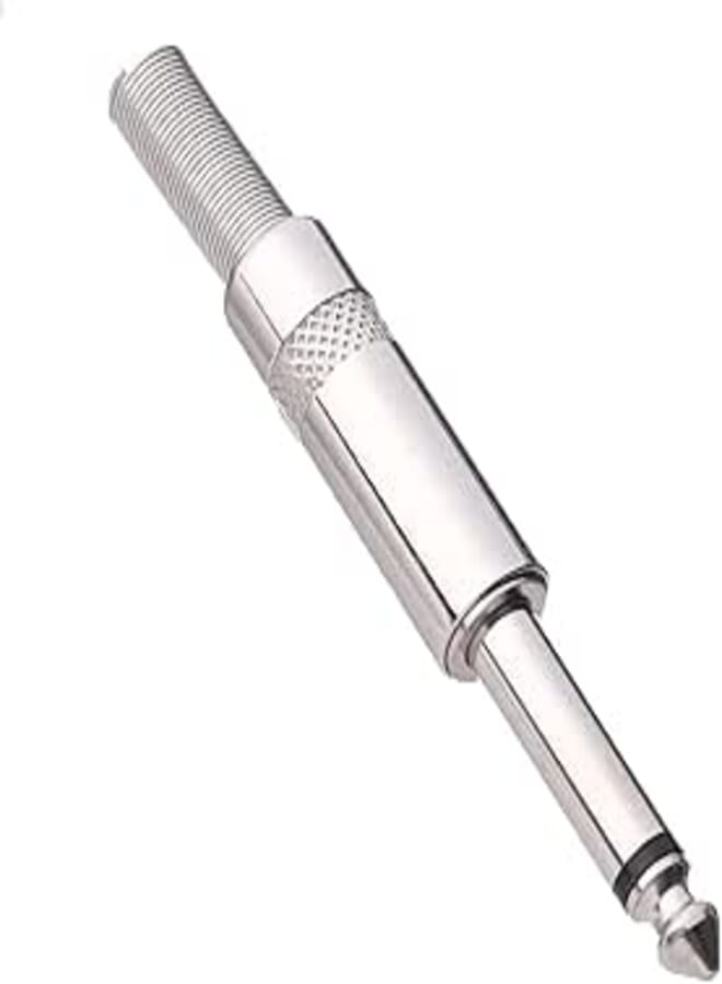 Keendex 2003 Male Audio Jack, 6.3 mm - Silver